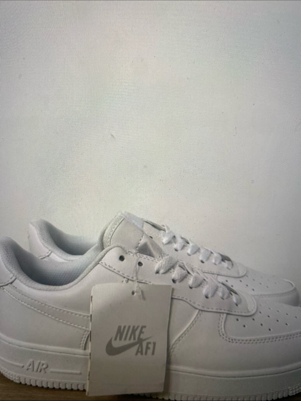 Nike White Low-Top Leather Sneakers